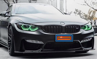 Kits de carrosserie en fibre de carbone sèche véritable séparateur de becquet de lèvre de pare-chocs avant pour bmw F80 M3 F82 F83 M4 2014-2020 diffuseur avant de style 3D