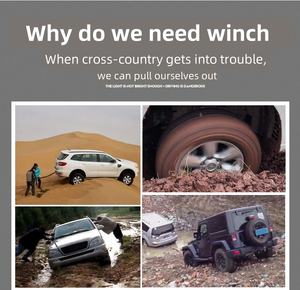 NEWWIND corde en nylon polymère 13500 livres <span class=keywords><strong>treuil</strong></span> de voiture hors route 4X4 pour réservoir 300 hors route accessoires extérieurs - Product Image 3