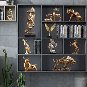 Exquisita Figura de <span class=keywords><strong>Toro</strong></span> de Resina para la Riqueza, Decoración Creativa para <span class=keywords><strong>el</strong></span> Hogar, Mueble de <span class=keywords><strong>TV</strong></span> para Sala de Estar, Decoración de Oficina - Product Image 2