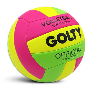 Balón <span class=keywords><strong>de</strong></span> <span class=keywords><strong>Voleibol</strong></span> Infantil Luminoso <span class=keywords><strong>de</strong></span> PVC y Cuero <span class=keywords><strong>GOLTY</strong></span> GVM-1044A, Talla 2, Peso 130-150 g y Circunferencia 400-440 mm - Product Image 3