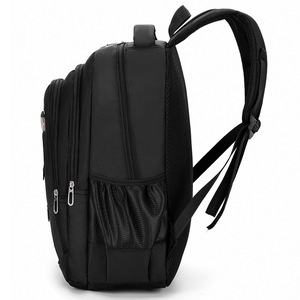 Black Oxford Cloth Backpack 20-35L Durable Business Travel Student Campus Bag - Product Image 2