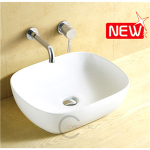 Personaliza una Variedad de Lavabos de Baño de Cerámica con Forma Irregular - Product Image 4