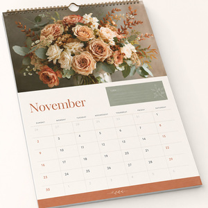 Advertising Promotional Gifts Planner Offset Printing Saddle Stitch 2024 Custom Wall Calendar Printing - Product Image 1