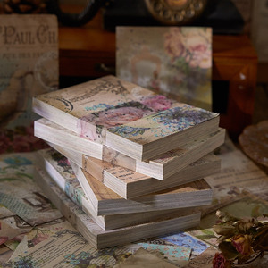 100 Tờ Mỗi Gói Vật Liệu Giấy Gỗ Màu Giấy Vương Quốc Loạt Cuốn Cẩm nang Cổ Điển Trang Trí Cơ Sở Vật Liệu Máy Tính Xách Tay - Product Image 5