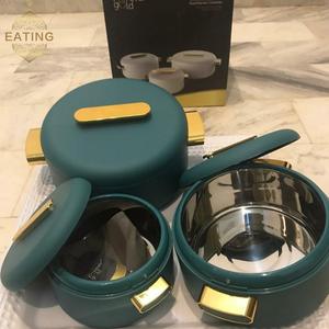 2025 New Arrival ban đầu Vòng Hộp Ăn Trưa thép không gỉ nhiệt container thực phẩm cách điện 1L + 2L + 3.5L thực phẩm ấm hơn Bộ soong - Product Image 4
