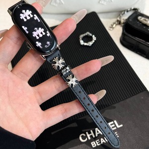 Bracelet en cuir <span class=keywords><strong>Chrome</strong></span> Heartt adapté à l'Apple IWatch 23456789S10 Bracelet pour Apple Watch Bracelet pour Xiaomi 89 Pro - Product Image 4