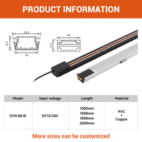 Materiaal van goede kwaliteit, ondersteuning voor maatwerk, duurzame geleidingsgroef, OEM-verlichtingssysteem voor schapdisplays en showcases