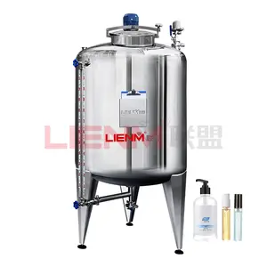LIENM Stainless Steel Storage Tank 1000L Electric Agitation Chemical Liquids, Perfumes, Lotions Liquids Mixed Storage Tanks