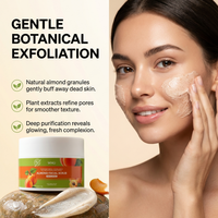 Gommage visage à l'abricot WNU OEM, Centella Asiatica, nettoyage des pores, nettoyage en profondeur, exfoliant, hydratant, blanchissant, pour tous types de peau