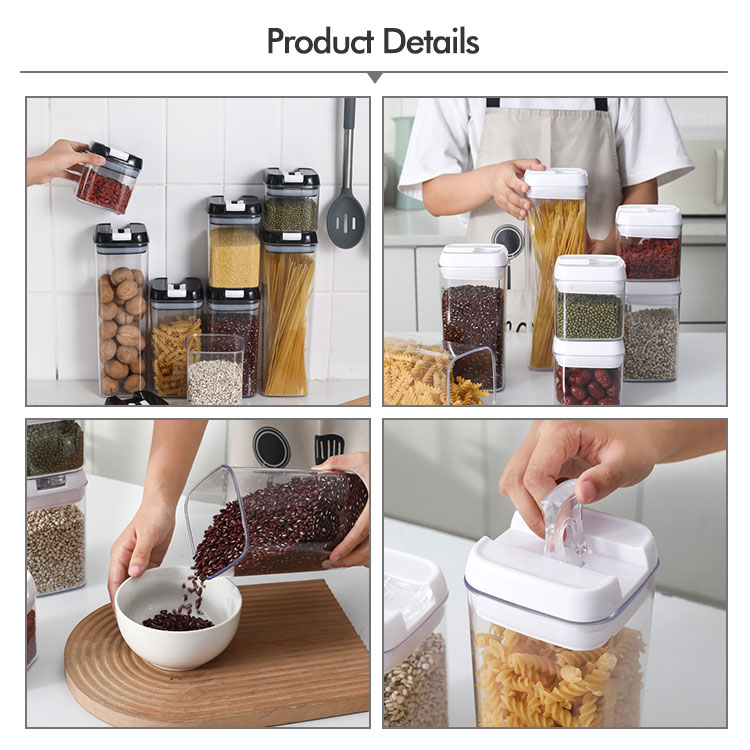 5 Grids Glass Food Storage Container Sets Transparent