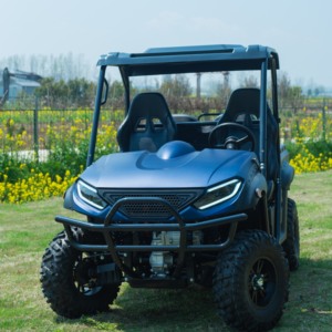 Chariot utilitaire 4x4 tout-terrain robuste pour propriétés, fermes, jardins, déneigement, homologué CEE COC - Product Image 4
