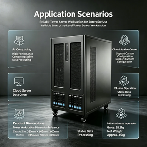 Estación de Trabajo de Doble Socket Personalizable con Refrigeración Líquida para 4 GPU, Servidor Barebone para Computación de IA que Mejora el Rendimiento para un Procesamiento de Datos Estable - Product Image 2
