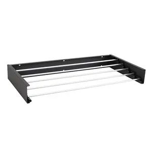 Bestseller Heavy Duty Wand montage Kleidung Wäsche ständer Faltbare Metall mantel Trockner Racks Kleidung Airers