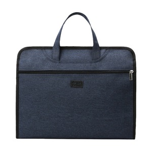 Unisex Polyester Briefcase Tote Large Capacity Waterproof Oxford Curve Back Zipper Closure Fashion Business <b>Laptop</b> Sleeve Bag - Product Image 5