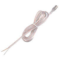 Fabricant de néons personnalisés, fil transparent pour femme, câble transparent de 2 m, prise d'alimentation DC, connecteur 5,5x2,1 mm pour éclairage au néon LED