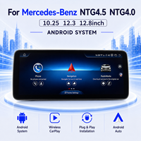 Système multimédia automobile Android 12,8 pouces avec CarPlay sans fil et Android Auto pour Mercedes-Benz NTG4.5 NTG4.0 Snapdragon 2008-2015