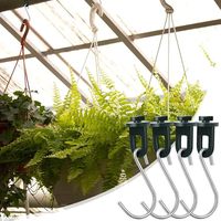 Accessoires de serre : Crochets de suspension en nylon et plastique pour plantes – Support sécurisé pour fleurs et plantes