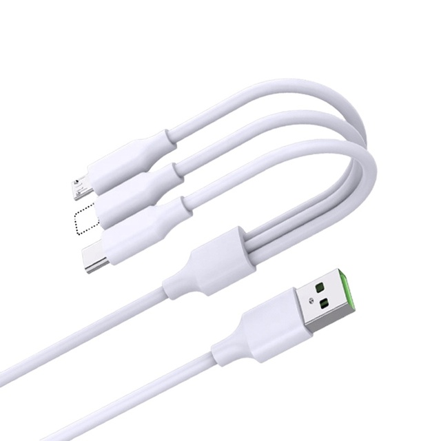 Multi Data Line Usb Cable Fast Charging Charger 3 in 1 Mobile Phone 5A Mi Note 10 Iphone 11 Novo Na Caixa Original Stock TPE FMC