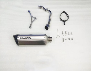 Tubo silenciador <span class=keywords><strong>de</strong></span> escape <span class=keywords><strong>de</strong></span> motocicleta <span class=keywords><strong>de</strong></span> acero inoxidable <span class=keywords><strong>de</strong></span> alto rendimiento para Piaggio Vespa 150 Vespa 300 - Product Image 1