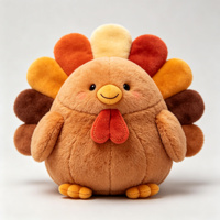 Jouet en peluche de Noël mignon : renne, lapin, chauve-souris, dinde, ours, dragon – Cadeau idéal