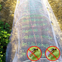 40-50 Mesh UV-bestendig HDPE ademend anti-insectennet, verdikt kasnet tegen ongedierte & vogels voor de groenteteelt