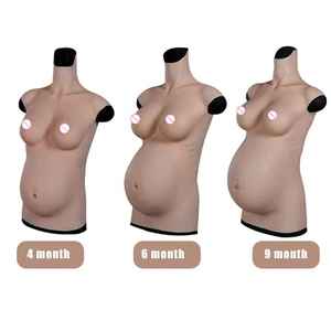 <span class=keywords><strong>Faux</strong></span> seins <span class=keywords><strong>faux</strong></span> bébé bosse ventre jumeaux Silicone artificiel ventre enceinte unisexe pour Costume accessoires de Film - Product Image 5