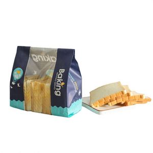 Cheap Custom Food Grade Grease Proof Bread <b>Bag</b> with Window Disposable Packing Paper <b>Bag</b> - Product Image 3