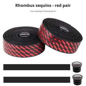 <span class=keywords><strong>Cinta</strong></span> de <span class=keywords><strong>manillar</strong></span> de bicicleta de carretera antideslizante degradado envoltura doblada para uso con bicicletas de carretera - Product Image 6