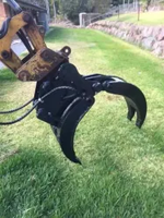 Pince hydraulique à grappin manuel pour pelle
