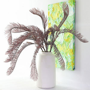 Arbre de fer simulé fleur artificielle feuilles de fougère en plastique fleur éternelle décoration Arrangement conception florale mise en scène - Product Image 4