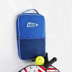 Sac à dos de pickleball BSCI, échantillon gratuit, housse de raquette de pickleball imperméable avec poche et espace de rangement supplémentaire, convient pour 2 raquettes. - Product Image 3