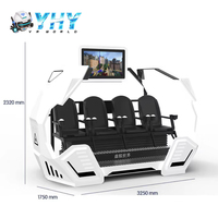 YHY VR 3 DOF Motion Chair 9d Réalité Virtuelle 4 Sièges Vaisseau Spatial Vr Cinéma avec Écran HD 42 Pouces