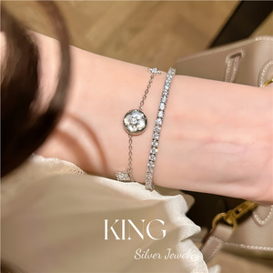 Collar de Plata de Ley S925 Chapado en Oro con Flor de Madreperla, Joyería para Uso Diario de Mujer, Engaste de Bisel, Perla AAA - Product Image 3