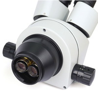 SANQTID Dual Arm Bracket PCB Dental Trinocular Optique Stereo Digital Microscope Mobile Phone Repair Jewelry Identification