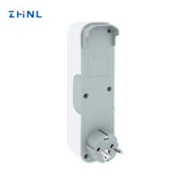 Adaptateur Électrique Automatique Réglable 3 Broches pour Prises Françaises et Allemandes, Convertisseur de Sécurité UE 16A 250V avec Protection Contre les Surtensions et les Sous-tensions