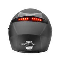 Casques de moto unisexes en ABS en gros, feux arrière à LED, casques de moto, coton personnalisé, casque demi-face AD, fabricants de casques de moto