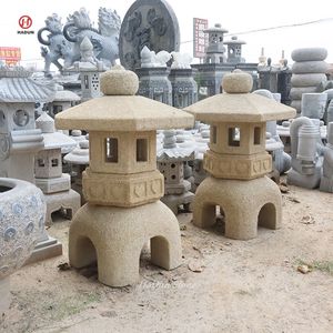 Lanterne japonaise en pierre de jardin Rokkaku <span class=keywords><strong>Yukimi</strong></span> - Product Image 6