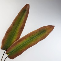Vente flash - Feuilles de Monstera artificielles vertes, grandes feuilles en plastique, tige de feuilles de Monstera pour la décoration de table et de la maison