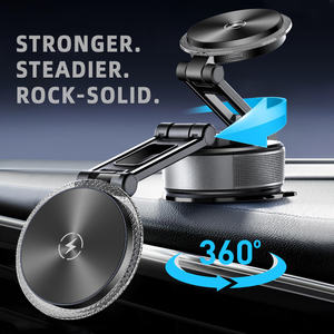 แท่นชาร์จไร้สายในรถยนต์ 2.0 พร้อมระบบล็อคอัตโนมัติ รองรับการชาร์จเร็ว 15W  พร้อมแม่เหล็กแรงดูดสูง N52 สำหรับโทรศัพท์มือถือแบบ Type-C - Product Image 4