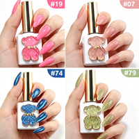 ZRKGEL Nouvelle Arrivée 1 Bouteille 1 Couleur Ours Mignon 80 Couleurs Kit de Vernis Gel Toutes Saisons Sans TPO HEMA Kit Fournisseur en Gros