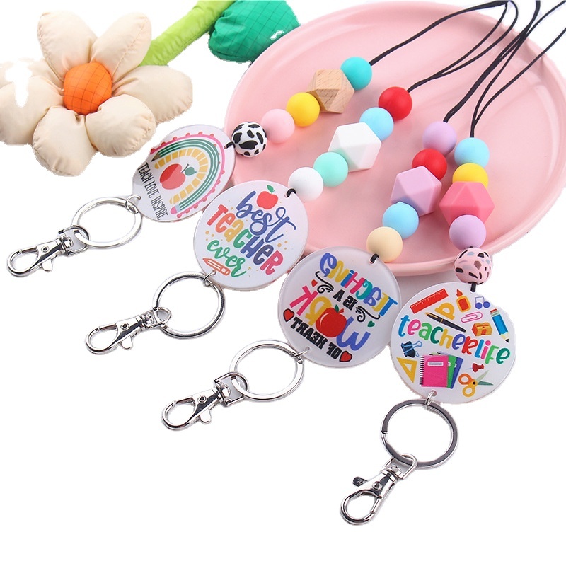 Bling Rhinestone Silicone Eco-Friendly ID Card Holder Decorative Neck Lanyards Image 5