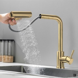 Grifo de cocina Gourmet de acero inoxidable, grifo mezclador de agua fría y caliente, mezclador de cocina extraíble, grifo de fregadero de cocina - Product Image 6
