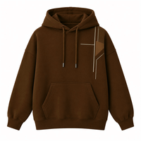 Fournisseur de sweats à capuche surdimensionnés OEM, sweats à capuche personnalisés à épaules tombantes avec poche kangourou pour un usage quotidien