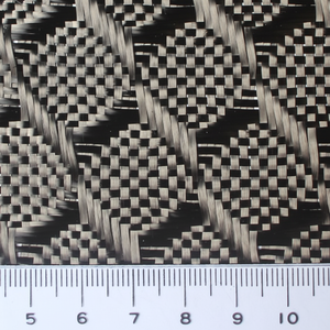 Tissu en fibre de carbone ignifuge tissé jacquard à motif cubique pour usage industriel - Product Image 1