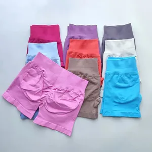 Pantalones Cortos de Cintura Baja 4.5 para Gimnasio para Mujer Fitness Deportes Banda Acanalada Baja para Entrenamiento Scrunch Butt Yoga Booty Running - Product Image 2