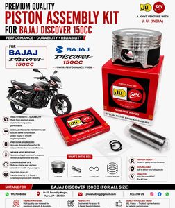 Kit de Pistón para Bajaj Discover 150cc, Diámetro de 56.00mm, Anillo OEM con Recubrimiento de Molibdeno, Kit de Reconstrucción de Motor de Precisión de 56.00mm - Product Image 5