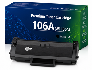 Cartucho de Tóner 106A W1106A Compatible con Impresoras HP Laser <span class=keywords><strong>107</strong></span> 107a 107w MFP 135 135a 135w 137fnw, 1 Color Negro - Product Image 1