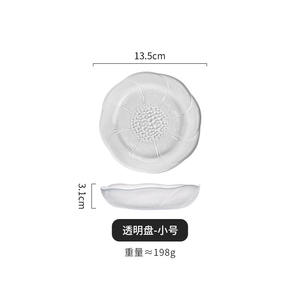 Plaque en verre transparent de haute qualité de style rétro à usage domestique Dessert pour le petit déjeuner Salade de fruits Dîner Gâteau Plats de service de l'usine chinoise - Product Image 5