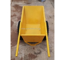 LONTA 2 roues Portable Trolley Heavy Duty Wheel Garden Outil de construction Ciment Béton Mixer Wheel Barrow