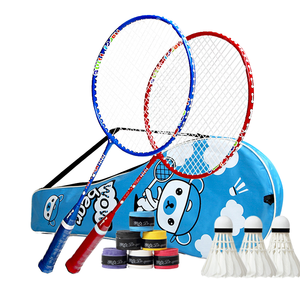 <span class=keywords><strong>Raqueta</strong></span> de Bádminton de Acero para Niños, Modelo Nuevo, Moderna, para Diversión al Aire Libre, Parque y Juegos Recreativos - Ligera, Duradera, Fácil de Usar - Product Image 1